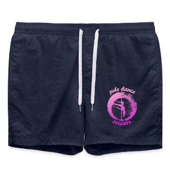 Pole dance maman - Short de bain - bleu marine - Devant - AI Model Male 185 light (185cm)