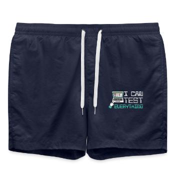 Je peux tout tester - Short de bain - bleu marine - Devant - AI Model Male 185 light (185cm)