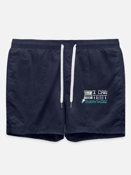 I can test everything - Swim Trunks - french navy