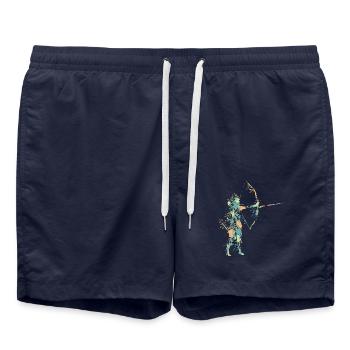 archery - Swim Trunks - french navy - Front - AI Model Male 185 light (185cm)