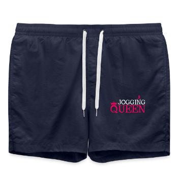 Jogging Queen - Short de bain - bleu marine - Devant - AI Model Male 185 light (185cm)