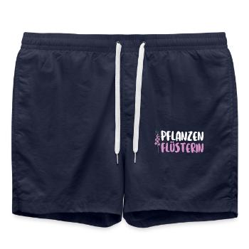 Pflanzen Flüsterin Pflanzen Garten Gärtner Blumen - Badeshorts - French Navy - Vorne - AI Model Male 185 light (185cm)