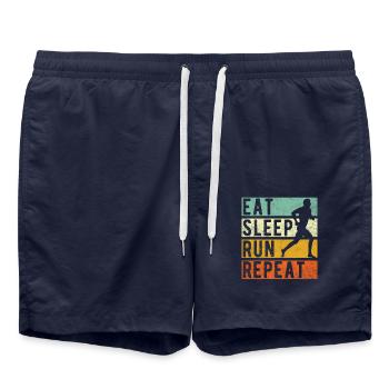 Running Jogging Jogger Gift - Swim Trunks - french navy - Front - AI Model Male 185 light (185cm)