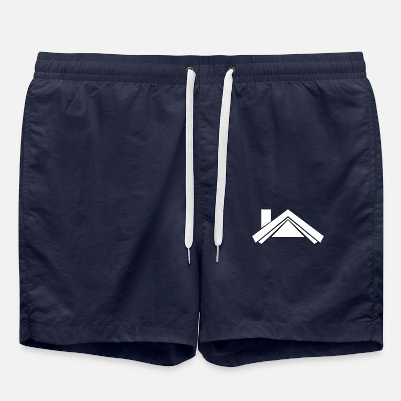 House roof white - Swim Trunks - french navy