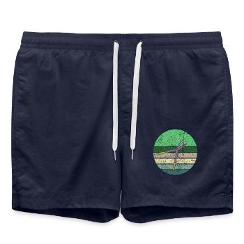 Gardening Hedge Trimmer Retro - Swim Trunks - french navy - Front - AI Model Male 185 light (185cm)
