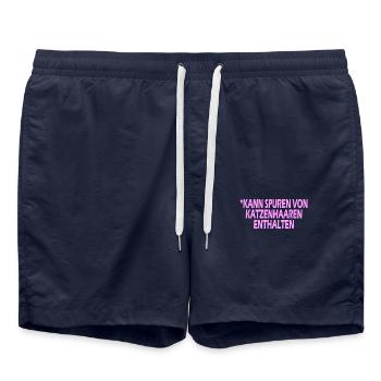 Kann Spure von Katzenhaaren enthalten - Badeshorts - French Navy - Vorne - AI Model Male 185 light (185cm)