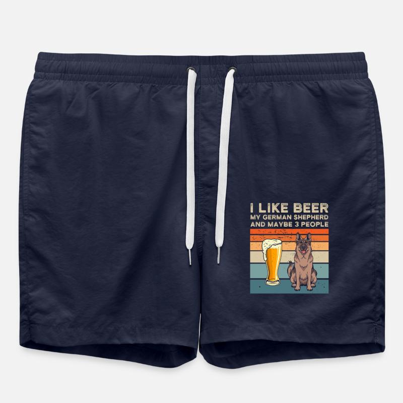 Schäferhund - Badeshorts - French Navy