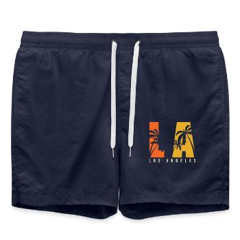 LA Los Angeles - Badeshorts - French Navy - Vorne - AI Model Male 185 light (185cm)