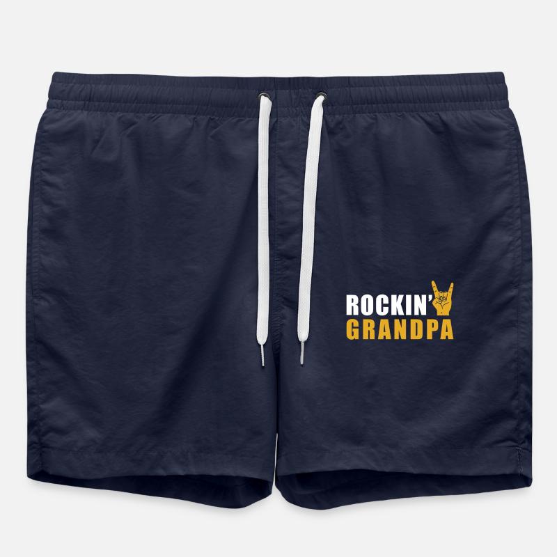 Rock grand-père Rock n roll - Short de bain - bleu marine