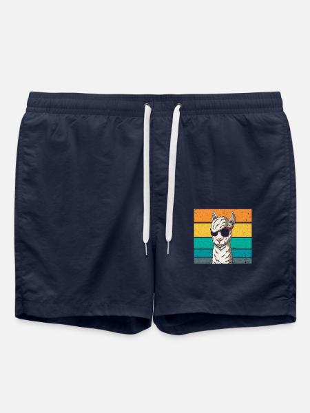 Alpaca Cool Sunglasses - Swim Trunks - french navy
