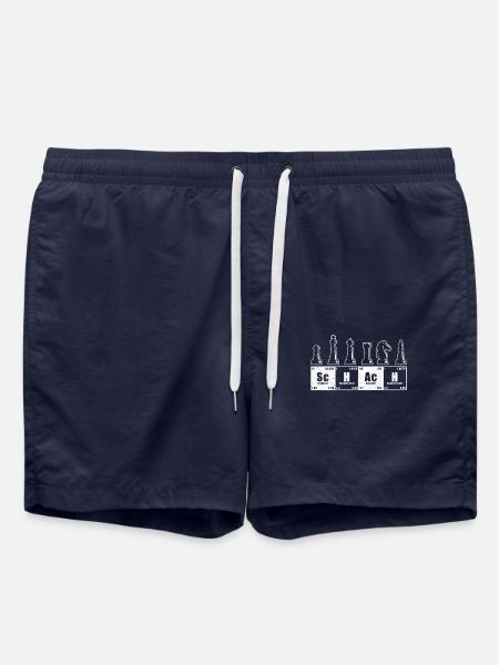 chess - Swim Trunks - french navy