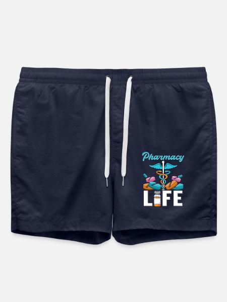 Apotheker Pharmacy Life Apotheke Pharmazie Student - Badeshorts - French Navy