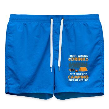 Happy Camper De camper Camping Cadeaux - Short de bain - cobalt blue - Devant