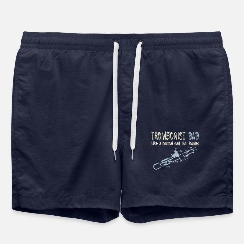 Trombone papa - Short de bain - bleu marine