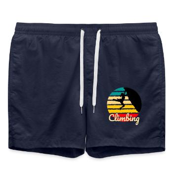 climbing bouldering rock climbing mountain sports - Swim Trunks - french navy - Front - AI Model Male 185 light (185cm)