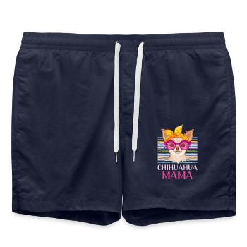 Chihuahua Mama - Swim Trunks - french navy - Front - AI Model Male 185 light (185cm)