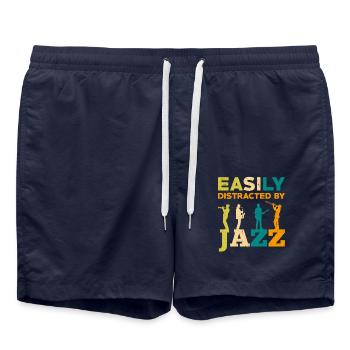 Jazz Musique - Short de bain - bleu marine - Devant - AI Model Male 185 light (185cm)