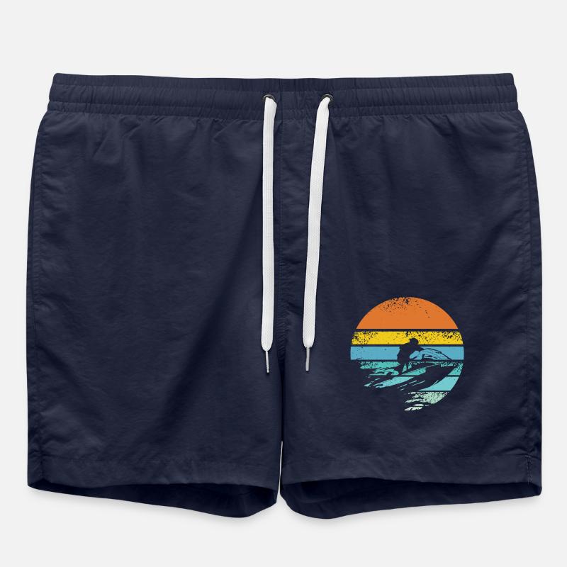 Jet ski retro - Swim Trunks - french navy