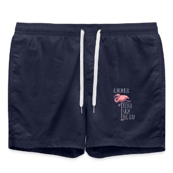 Fitness Never Skip Leg Day - Swim Trunks - french navy - Front - AI Model Male 185 light (185cm)
