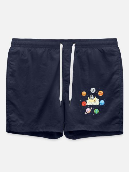 Astronaut Planet Rowing Cloud - Swim Trunks - french navy