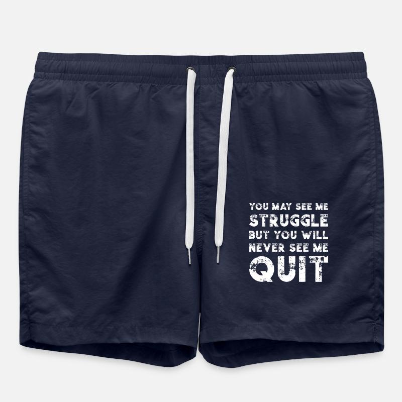 Motivation Quote - Swim Trunks - french navy