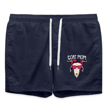 Ziegen Mama Landwirt Bauer Spruich Geschenk - Badeshorts - French Navy - Vorne - AI Model Male 185 light (185cm)