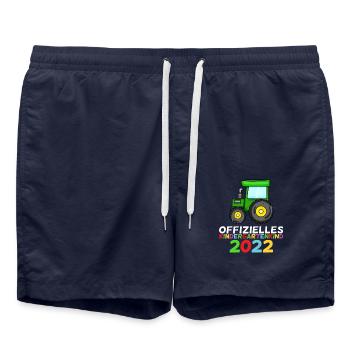 Kindergarten 2022 Traktor Geschenk - Badeshorts - French Navy - Vorne - AI Model Male 185 light (185cm)