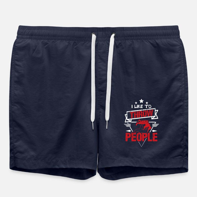 Judo throw people - Badeshorts - French Navy