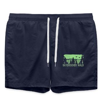 bayrischer wald - Badeshorts - French Navy - Vorne - AI Model Male 185 light (185cm)