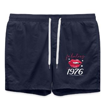 Fabulous since 1976 - Swim Trunks - french navy - Front - AI Model Male 185 light (185cm)