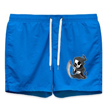 Faucheuse avec faux - Short de bain - cobalt blue - Devant