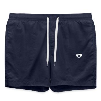 Apple Healthy Fruit Fruit Vegan Retro Gift - Swim Trunks - french navy - Front - AI Model Male 185 light (185cm)