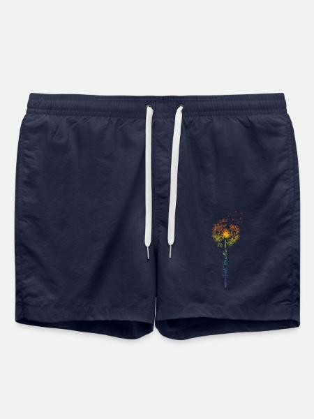 Just Dandelion Rainbow LBGT Sarcasm - Swim Trunks - french navy