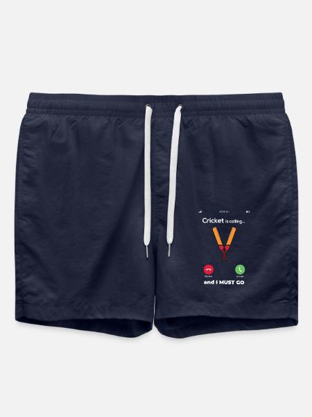 Cricket Sport Cricketer Batsman Gift - Swim Trunks - french navy