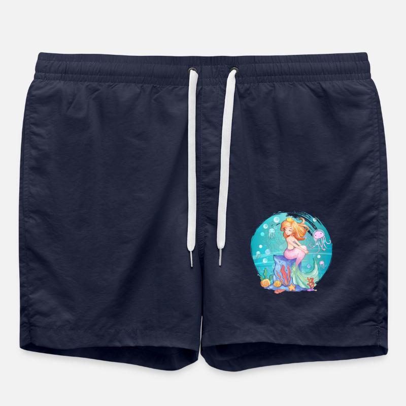 Cadeau sirène sirène - Short de bain - bleu marine