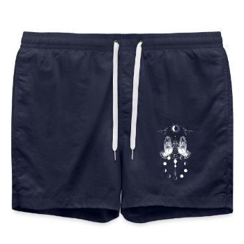 Tarot de sorcellerie hand eye - Short de bain - bleu marine - Devant - AI Model Male 185 light (185cm)
