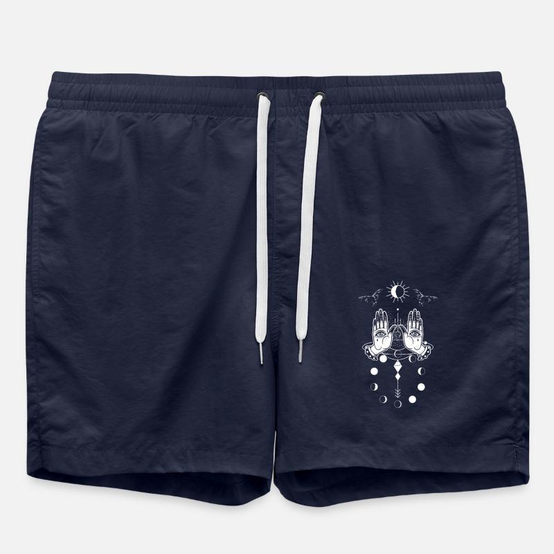 Hand Eye Witchcraft Tarot - Swim Trunks - french navy