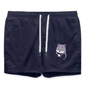 Stéthoscope mignon - Short de bain - bleu marine - Devant - AI Model Male 185 light (185cm)