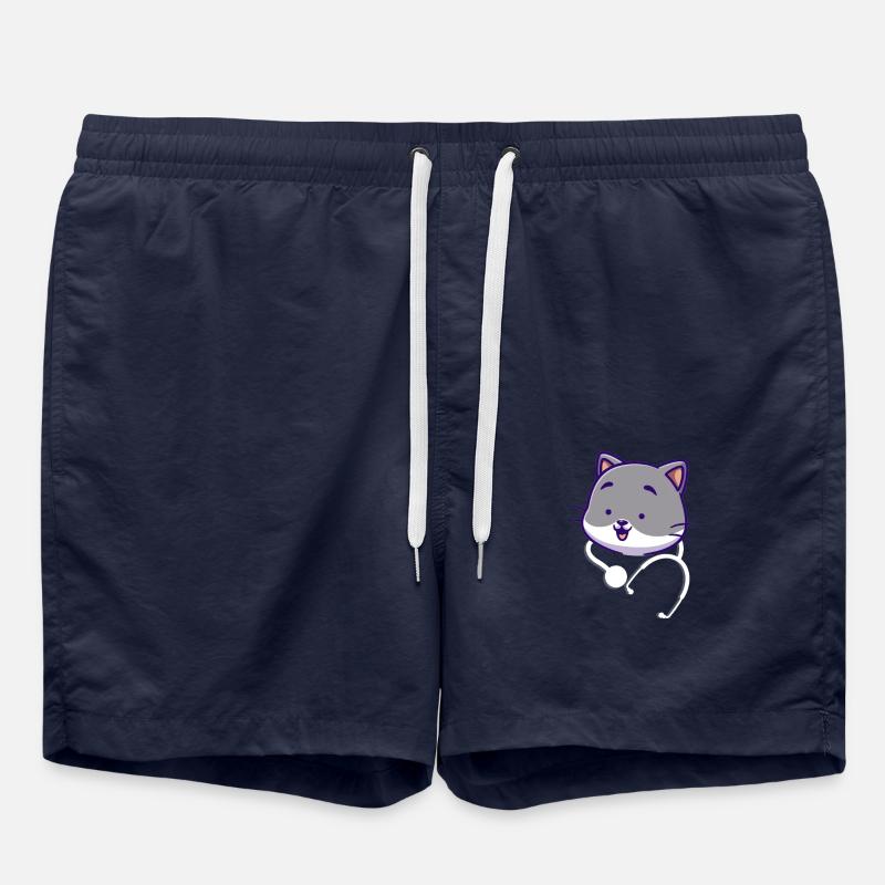 Stéthoscope mignon - Short de bain - bleu marine
