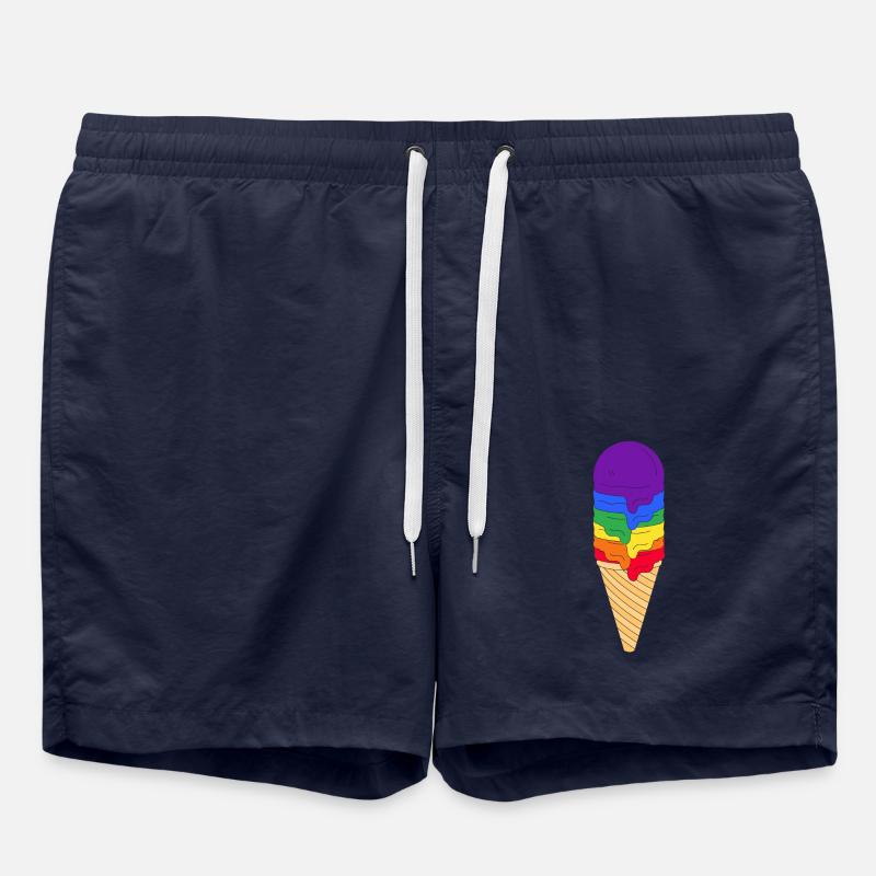 LGBTQ Ice Cream - Swim Trunks - french navy