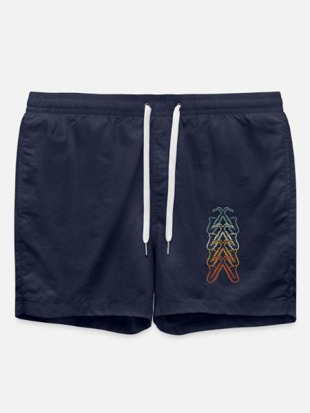 Saxophonist Gift Retro Saxophone - Swim Trunks - french navy