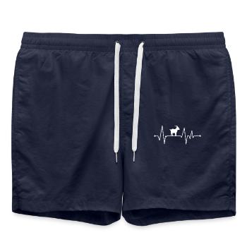 Battement de cœur de chèvre - Short de bain - bleu marine - Devant - AI Model Male 185 light (185cm)