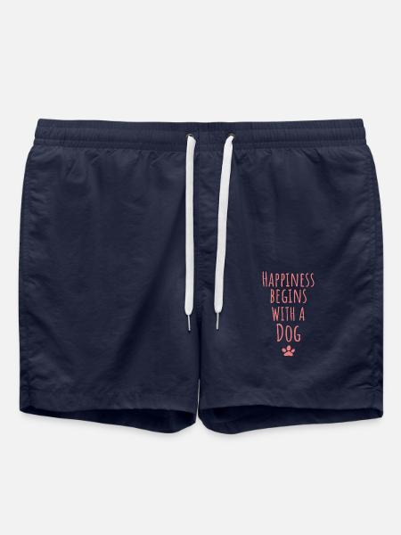 Dogs Saying - Swim Trunks - french navy