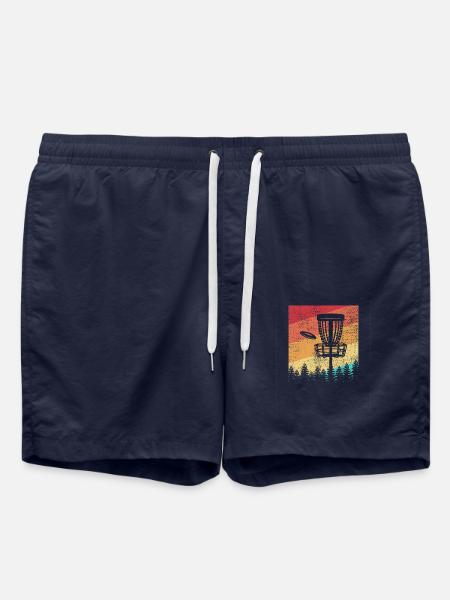 Disc Golf Retro - Swim Trunks - french navy