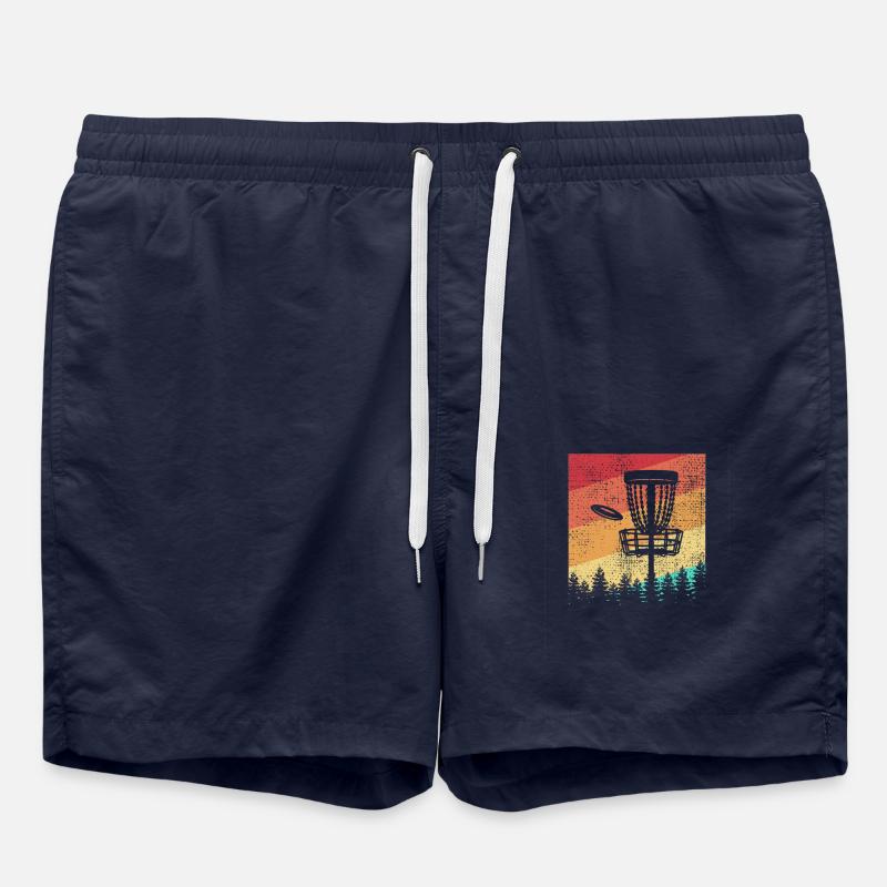 Disc Golf Retro - Swim Trunks - french navy