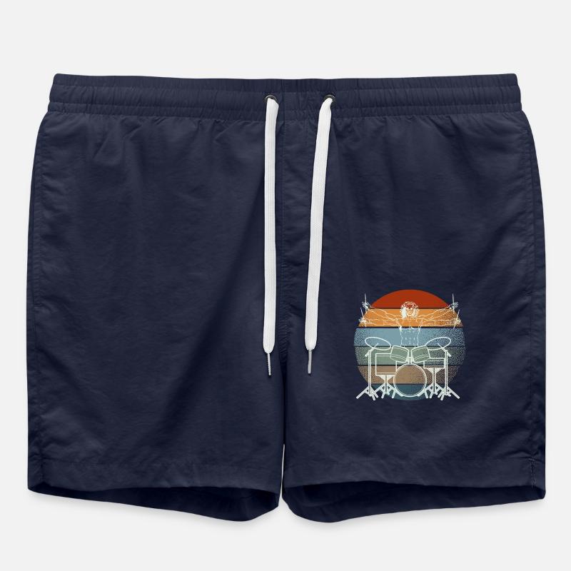 Vitruvian Drummer Drummer Legend - Swim Trunks - french navy