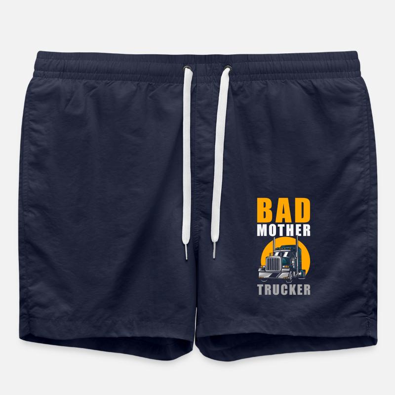 Bad Mother Trucker - Swim Trunks - french navy