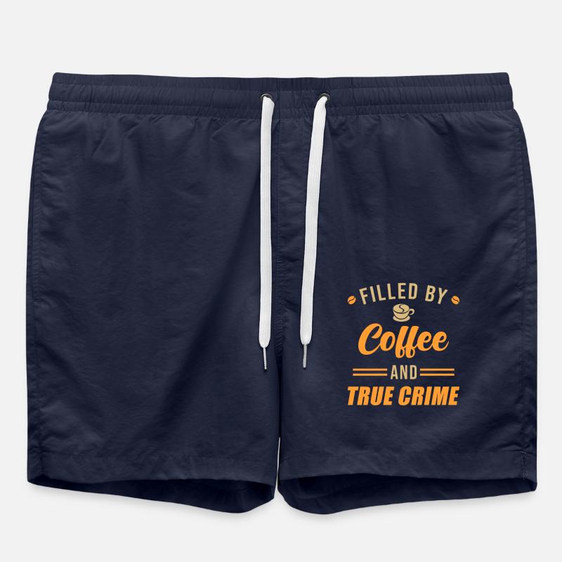 Kaffee und True Crime - Badeshorts - French Navy