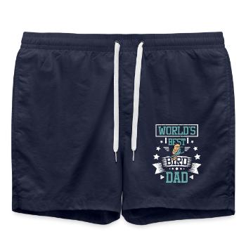 Le meilleur papa oiseau du monde - Short de bain - bleu marine - Devant - AI Model Male 185 light (185cm)