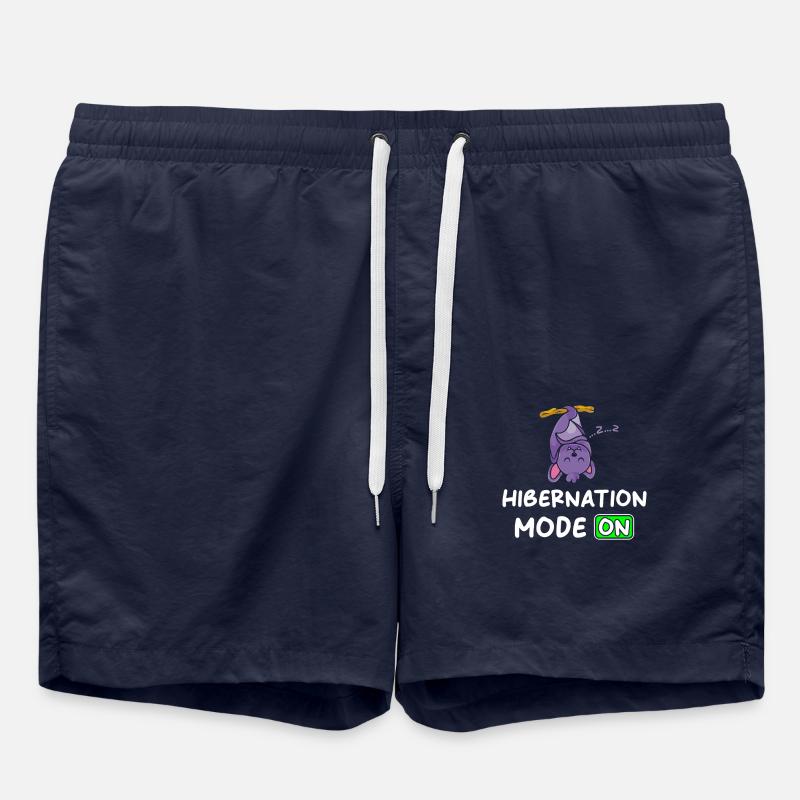 Mode d’hibernation activé avec Bat - Short de bain - bleu marine